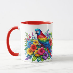 Farbiger Parrot Design Cup Tasse