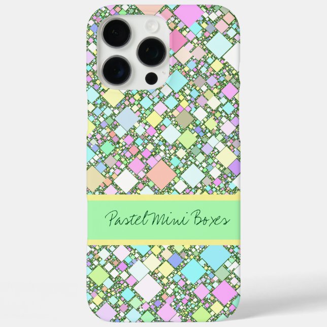 Farbiger pastellfarbener geometrischer Hintergrund Case-Mate iPhone Hülle (Rückseite)