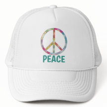 Farbiger Peace Symbol Design Hat