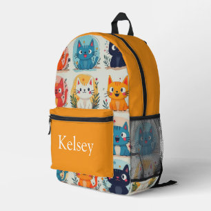 Farbiger personalisierter Rucksack, Kinder niedlic Bedruckter Rucksack
