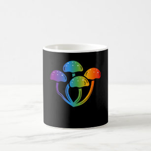 Farbiger Pilz für Regenbogenfeier Kaffeetasse