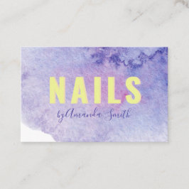 Farbiger Pinselstrich Visitenkarte