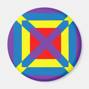 Farbiger Platz Magnet