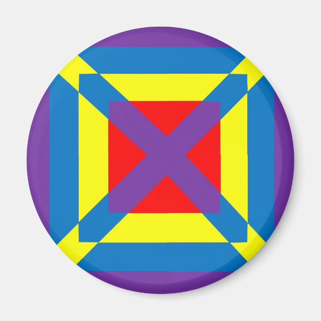 Farbiger Platz Magnet (Vorne)