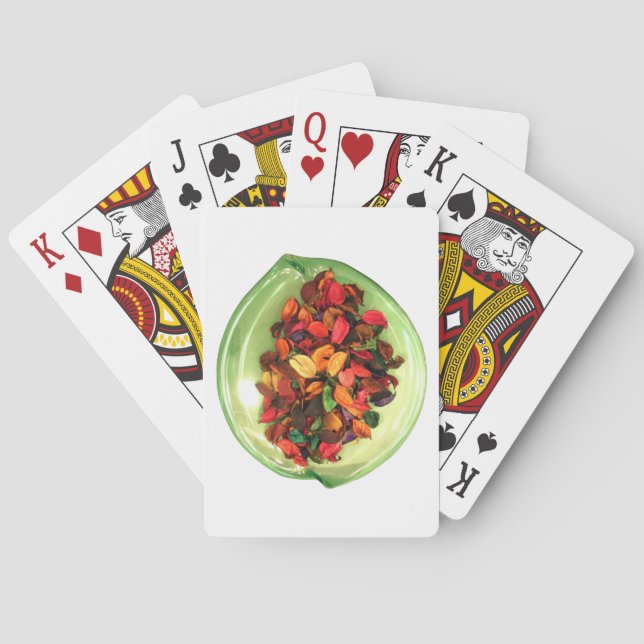 Farbiger Potpourri: Eine duftende Darstellung Spielkarten (Rückseite)