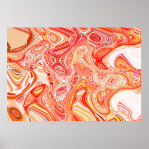 Farbiger psychedelischer Hintergrund aus Interweav Poster