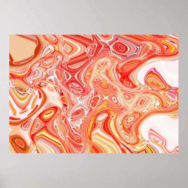 Farbiger psychedelischer Hintergrund aus Interweav Poster (Vorne)