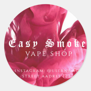Farbiger Rauch Vape Shop Klassischer runder Aufkle Aufkleber