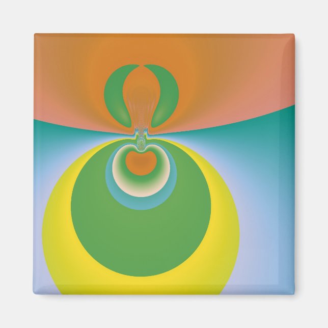 Farbiger Raum Magnet (Vorne)