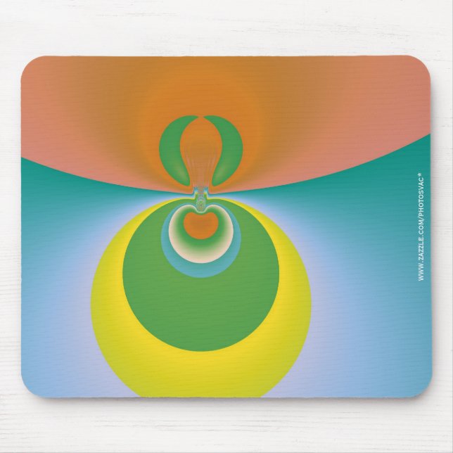 Farbiger Raum Mousepad (Vorne)