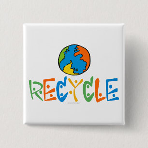 Farbiger Recycle Button