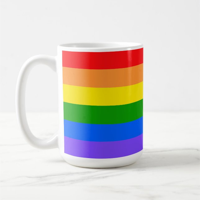 Farbiger Regenbogen Kaffeetasse (Links)