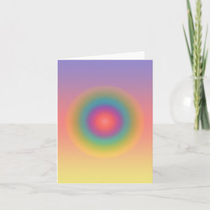 Farbiger Regenbogen-Konzentrischer Kreisraum Karte
