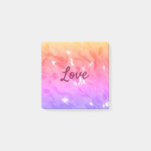 Farbiger Regenbogen-Liebe-Stolz lgbtq Gay Muster T Post-it Klebezettel