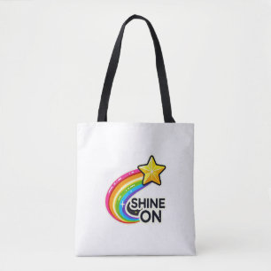 Farbiger Regenbogen mit Star