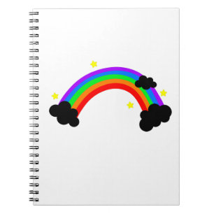 Farbiger Regenbogen Notizblock