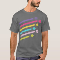 Farbiger Regenbogen Polyhedral Set Risse
