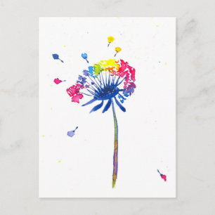 Farbiger Regenbogen Postkarte