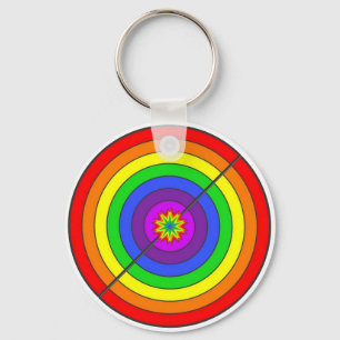 Farbiger Regenbogen Schlüsselanhänger