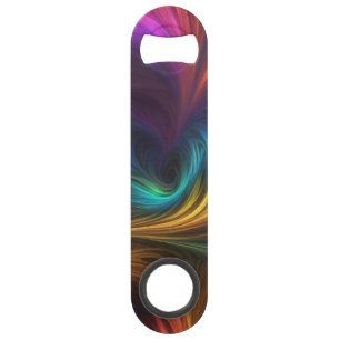 Farbiger Regenbogen-Swirl Speed Flaschenöffner