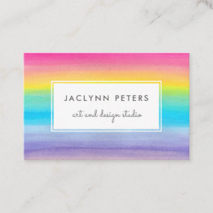 Farbiger Regenbogen Visitenkarte
