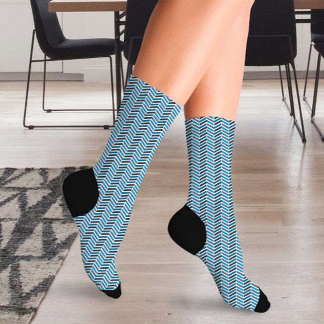 Farbiger Regenbogen Zigzag Socken (Von Creator hochgeladen)