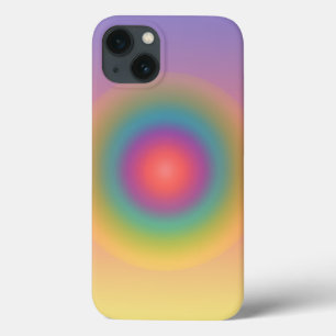 Farbiger Regenbogenkonzentrischer Circle Space Case-Mate iPhone Hülle