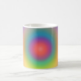Farbiger Regenbogenkonzentrischer Circle Space Kaffeetasse