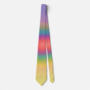 Farbiger Regenbogenkonzentrischer Circle Space Krawatte