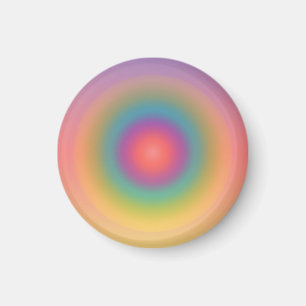 Farbiger Regenbogenkonzentrischer Circle Space Magnet