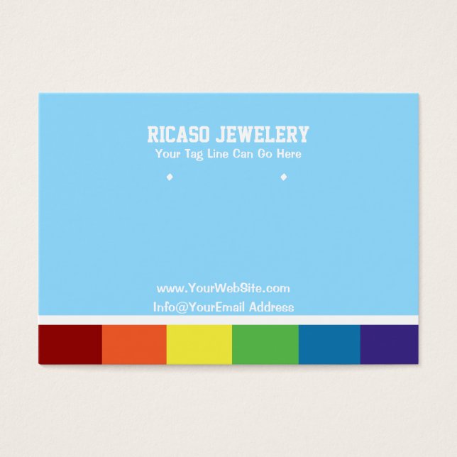 Farbiger Regenbogenohrring Hintergrund (Vorderseite)