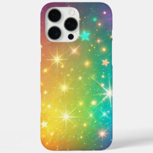 Farbiger Regenbogensternraum iPhone 16 Pro Max Hülle