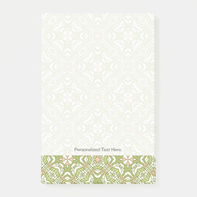 Farbiger Retromuster Hintergrund 2 Post-it Klebezettel (Vorderseite)