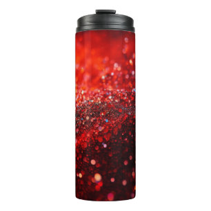 Farbiger roter Glitzer Thermal Tumbler 12oz Thermosbecher