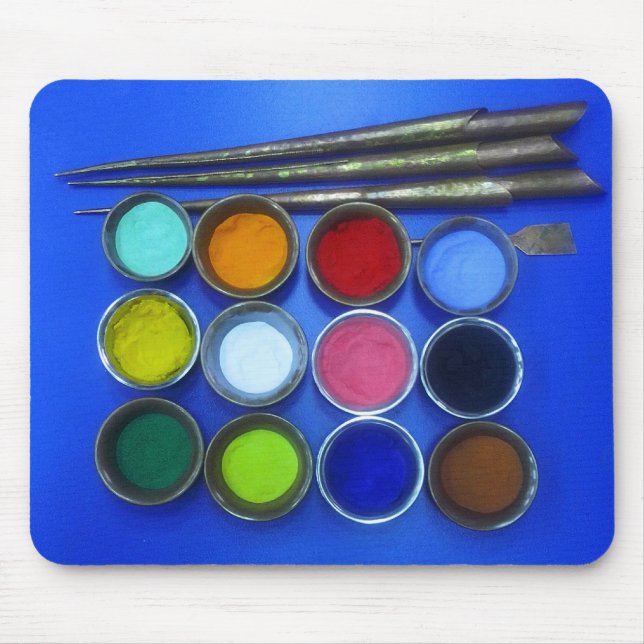 farbiger Sand, zum einer buddhistischen Mandala Mousepad (Vorne)