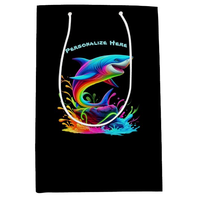 Farbiger Schellfisch Mittlere Geschenktüte (Vorderseite)