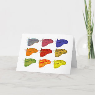 Farbiger Schmetterling Notecard Karte
