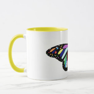 Farbiger Schmetterling Tasse