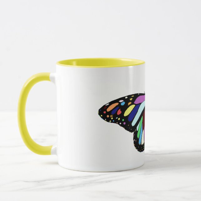 Farbiger Schmetterling Tasse (Links)