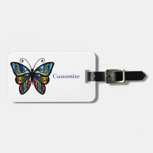 Farbiger Schmetterling Thunder_Cove Gepäckanhänger