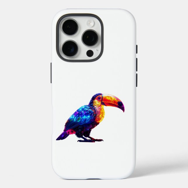Farbiger schöner Tukan Case-Mate iPhone Hülle (Rückseite)