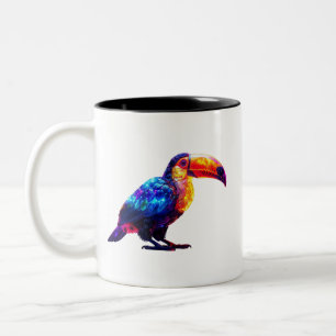 Farbiger Schöner Tukan Zweifarbige Tasse