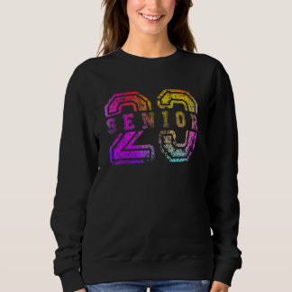 Farbiger Senior 2023 Abschlussjahrgang 2023 Vint Sweatshirt