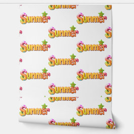 Farbiger Sommertext mit Star Tapete