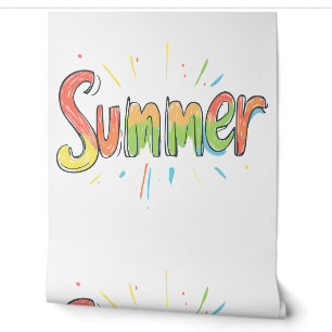 Farbiger Sommertext Tapete