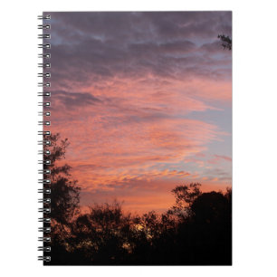 Farbiger Sonnenaufgang Notizblock