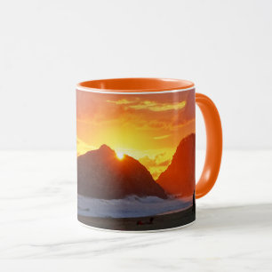 Farbiger Sonnenuntergang Tasse