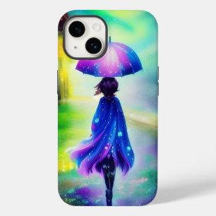 Farbiger Spaziergang im Regen  Case-Mate iPhone 14 Hülle