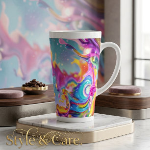 Farbiger Splash-Becher - Ideal für Latte Macchiato Milchtasse