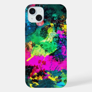farbiger Spritzer iPhone 15 Plus Hülle